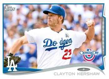 2014 Topps Opening Day #50 Clayton Kershaw Front