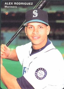 1995 Mother's Cookies Seattle Mariners #7 Alex Rodriguez Front