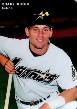 1996 Mother's Cookies Houston Astros #3 Craig Biggio Front
