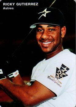 1996 Mother's Cookies Houston Astros #26 Ricky Gutierrez Front