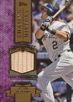 2013 Topps - Chasing History Relics Gold #CHR-TT Troy Tulowitzki Front