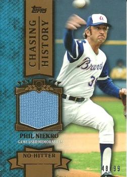 2013 Topps - Chasing History Relics Gold #CHR-PN Phil Niekro Front