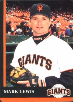 1997 Mother's Cookies San Francisco Giants #19 Mark Lewis Front