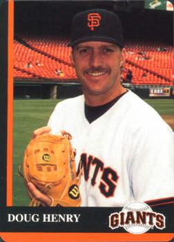 1997 Mother's Cookies San Francisco Giants #21 Doug Henry Front
