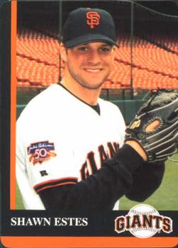 1997 Mother's Cookies San Francisco Giants #8 Shawn Estes Front