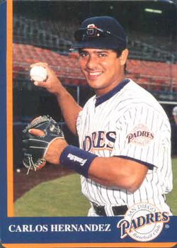 1997 Mother's Cookies San Diego Padres #25 Carlos Hernandez Front