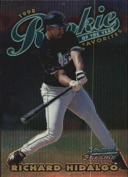 1997 Bowman Chrome - 1998 Rookie of the Year Favorites #ROY4 Richard Hidalgo Front
