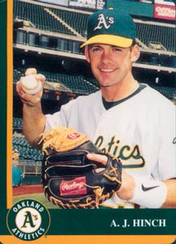 1998 Mother's Cookies Oakland Athletics #10 A.J. Hinch Front
