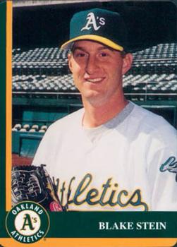 1998 Mother's Cookies Oakland Athletics #24 Blake Stein Front