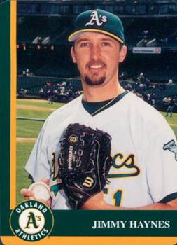 1998 Mother's Cookies Oakland Athletics #26 Jimmy Haynes Front