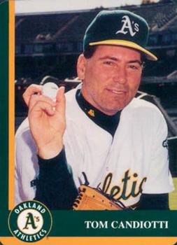 1998 Mother's Cookies Oakland Athletics #4 Tom Candiotti Front