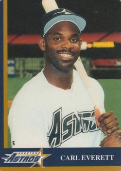 1998 Mother's Cookies Houston Astros #8 Carl Everett Front