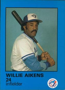1985 Toronto Blue Jays Fire Safety #NNO Willie Aikens Front