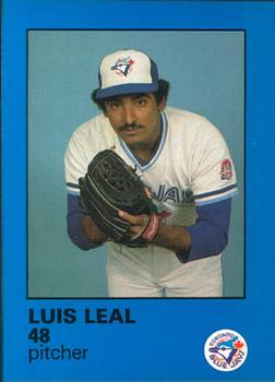 1985 Toronto Blue Jays Fire Safety #NNO Luis Leal Front
