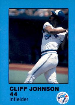 1984 Toronto Blue Jays Fire Safety #NNO Cliff Johnson Front