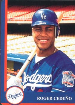 1998 Mother's Cookies Los Angeles Dodgers #14 Roger Cedeno Front