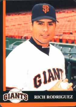 1998 Mother's Cookies San Francisco Giants #15 Rich Rodriguez Front