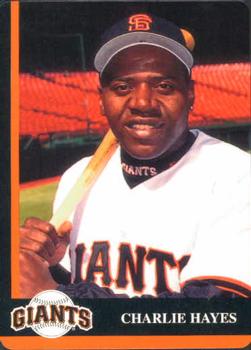 1998 Mother's Cookies San Francisco Giants #20 Charlie Hayes Front