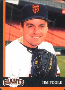 1998 Mother's Cookies San Francisco Giants #22 Jim Poole Front