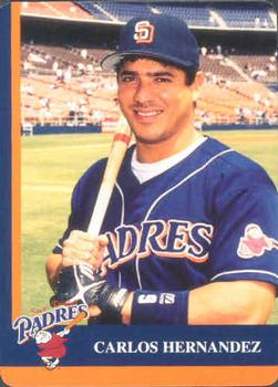 1998 Mother's Cookies San Diego Padres #10 Carlos Hernandez Front