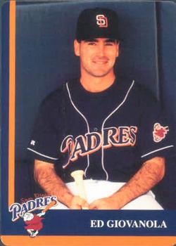1998 Mother's Cookies San Diego Padres #25 Ed Giovanola Front