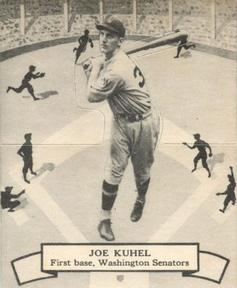 1937 O-Pee-Chee Batter Ups (V300) #127 Joe Kuhel Front