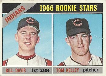 1966 O-Pee-Chee #44 Indians 1966 Rookie Stars (Bill Davis / Tom Kelley) Front