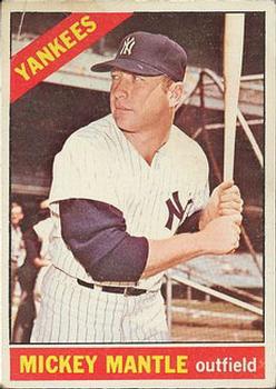 1966 O-Pee-Chee #50 Mickey Mantle Front