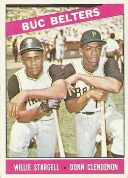 1966 O-Pee-Chee #99 Buc Belters (Willie Stargell / Donn Clendenon) Front