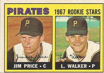 1967 O-Pee-Chee #123 Pirates 1967 Rookie Stars (Jim Price / Luke Walker) Front