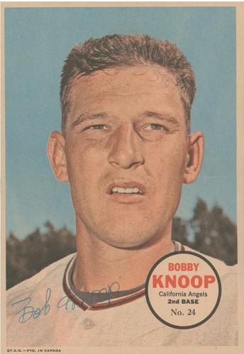 1968 O-Pee-Chee - Posters #24 Bobby Knoop Front