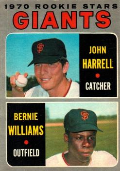 1970 O-Pee-Chee #401 Giants 1970 Rookie Stars (John Harrell / Bernie Williams) Front