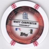 2014 Topps Chipz #NNO Matt Carpenter Back