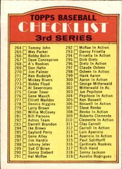 1972 O-Pee-Chee #251 Checklist 264-394 Front