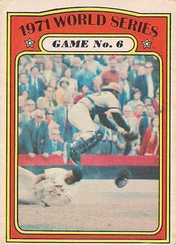 1972 O-Pee-Chee #228 1971 World Series Game No. 6 Front