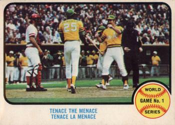 1973 O-Pee-Chee #203 World Series Game No. 1 - Tenace the Menace Front