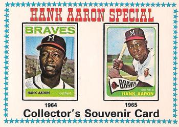 1974 O-Pee-Chee #6 Hank Aaron Special 1964-1965 Front