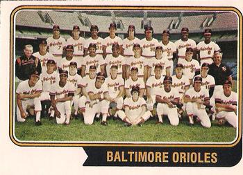 1974 O-Pee-Chee #16 Baltimore Orioles Front