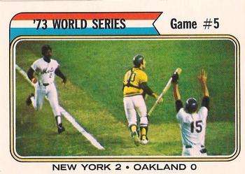 1974 O-Pee-Chee #476 '73 World Series Game #5 Front