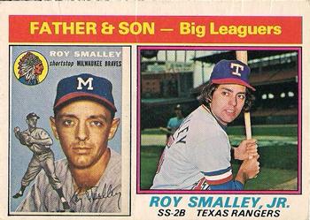 1976 O-Pee-Chee #70 Roy Smalley / Roy Smalley, Jr. Front