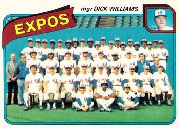1980 O-Pee-Chee #249 Montreal Expos / Dick Williams Front