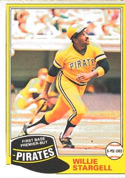 1981 O-Pee-Chee #127 Willie Stargell Front