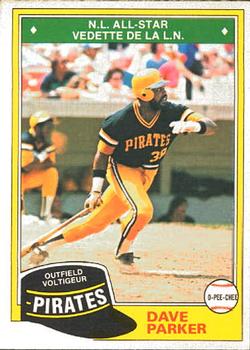 1981 O-Pee-Chee #178 Dave Parker Front