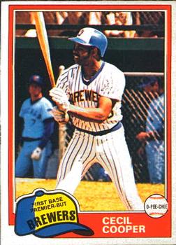 1981 O-Pee-Chee #356 Cecil Cooper Front