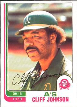 1982 O-Pee-Chee #333 Cliff Johnson Front