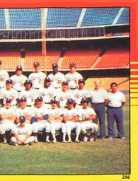 1982 O-Pee-Chee Stickers #256 1981 World Champions Front