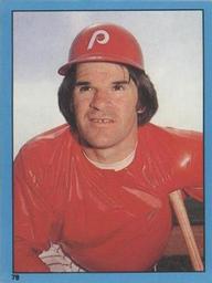 1982 O-Pee-Chee Stickers #78 Pete Rose Front