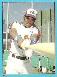 1982 Topps Stickers #62 Tim Raines Front