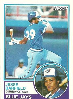 1983 O-Pee-Chee #257 Jesse Barfield Front