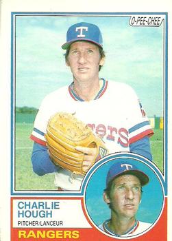 1983 O-Pee-Chee #343 Charlie Hough Front